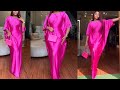 How to cut and sew a kaftanbubu dress with a tight waist