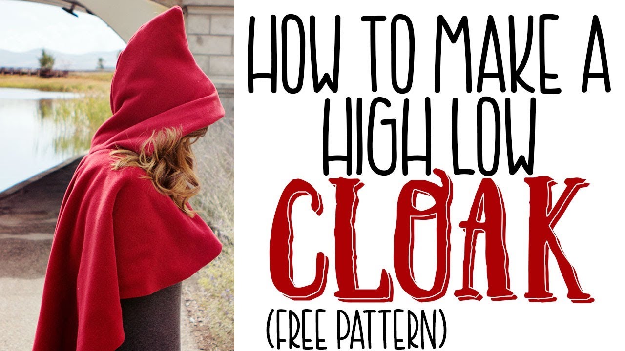 Fast hooded cape free pattern and tutorial ♥ Fleece Fun