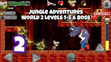 Jungle Adventures - Gameplay Walkthrough Android Part 2 - World 2 Levels 1-5
