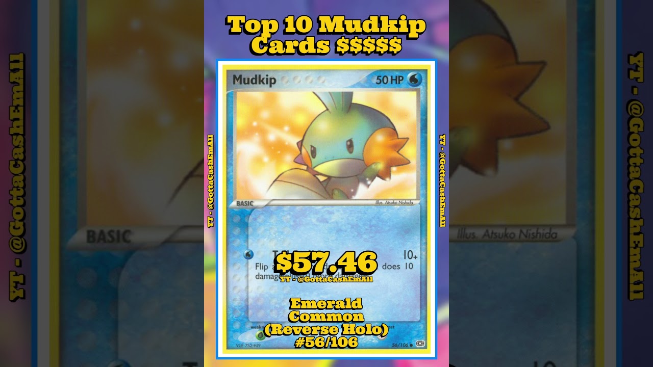 Top 10 RAREST & Most Expensive Mudkip Pokmon Cards! #pokemon #top10 #tcg #pokmon #pokemontcg - YouTube Top 10 RAREST & Most Expensive Mudkip Pokmon Cards! #pokemon #top10 #tcg #pokmon #pokemontcg - YouTube