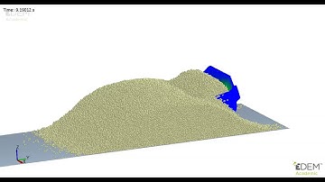 Simulation of wheel loader bucket loading