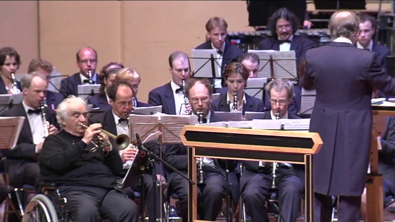 LIVE TV-opnames van trompet legende Maurice André met de Koninklijke Harmonie van Thorn