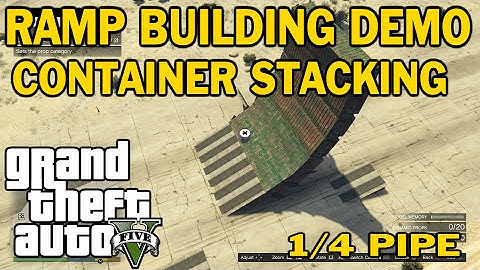 GTA 5 Container ramp Building 1/4 pipe