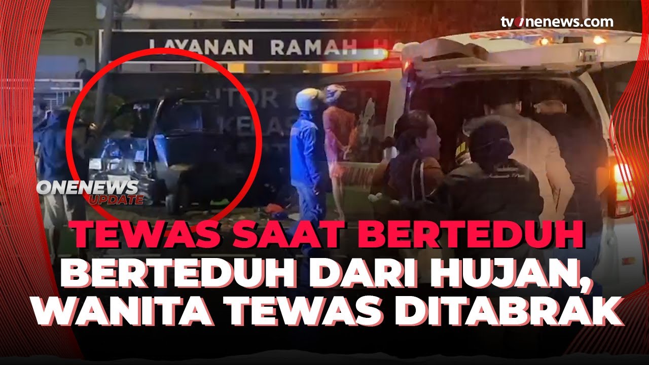 Nahas! Niat Berteduh di Halte Cipinang, Wanita Paruh Baya Tewas Ditabrak | OneNews Update