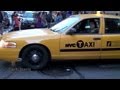 NYPD Undercover Police Taxi Responding Lights and Siren