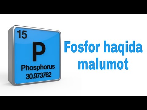 Video: Fosfor Kimyoviy Element Sifatida