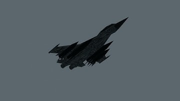 Sukhoi SU-27 Flanker Flyover (Blender Animation)