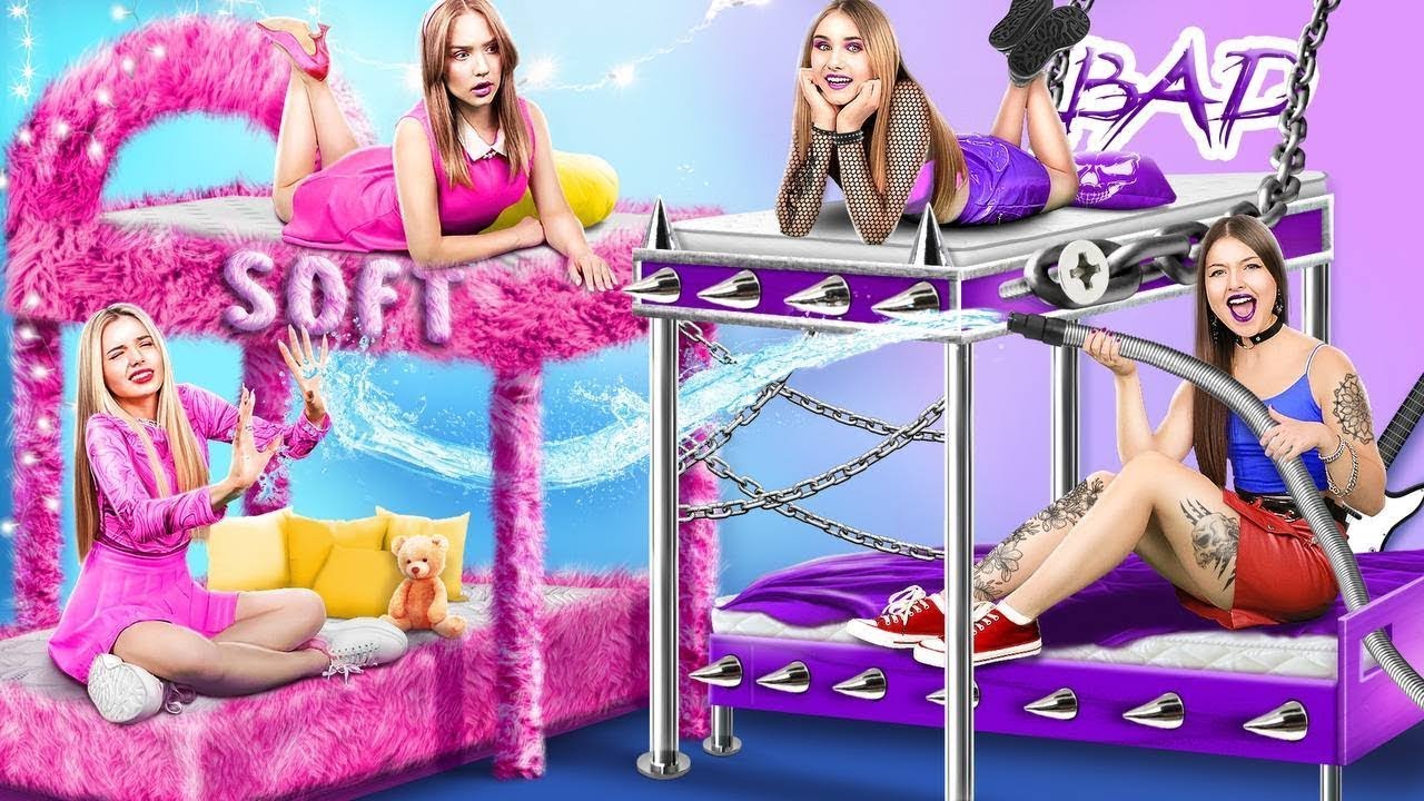⁣Building Bunk Bed for Quadruplets in Real Life! Types of Siblings in One Family
