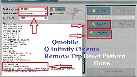 Qmobile Q Infinity Cinema Reset Pattern Remove Frp Done Just One Click