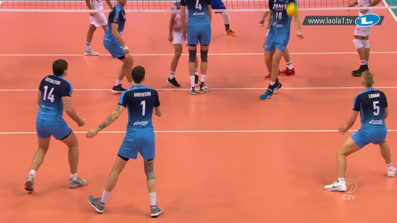 Crazy defense by Anderson, quick reaction Mikhailov in #CLVolleyM