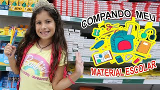 COMPRANDO MEU MATERIAL ESCOLAR