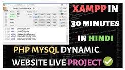 XAMPP Tutorial In One Video In Hindi With Live PHP MYSQL Project Using phpMyAdmin 2019 - Durasi: 28.01. 
