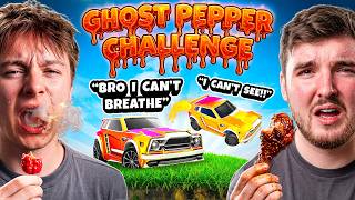Rocket League But The LOSER Eats A GHOST PEPPER