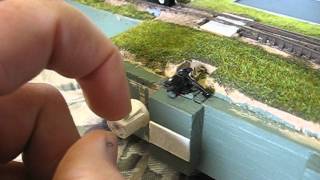 DROP AWAY N Scale magnetic Uncoupler Part 1