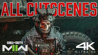 Modern Warfare 2 - ALL CUTSCENES &amp; CINEMATICS (Game Movie) 4K Ultra HD
