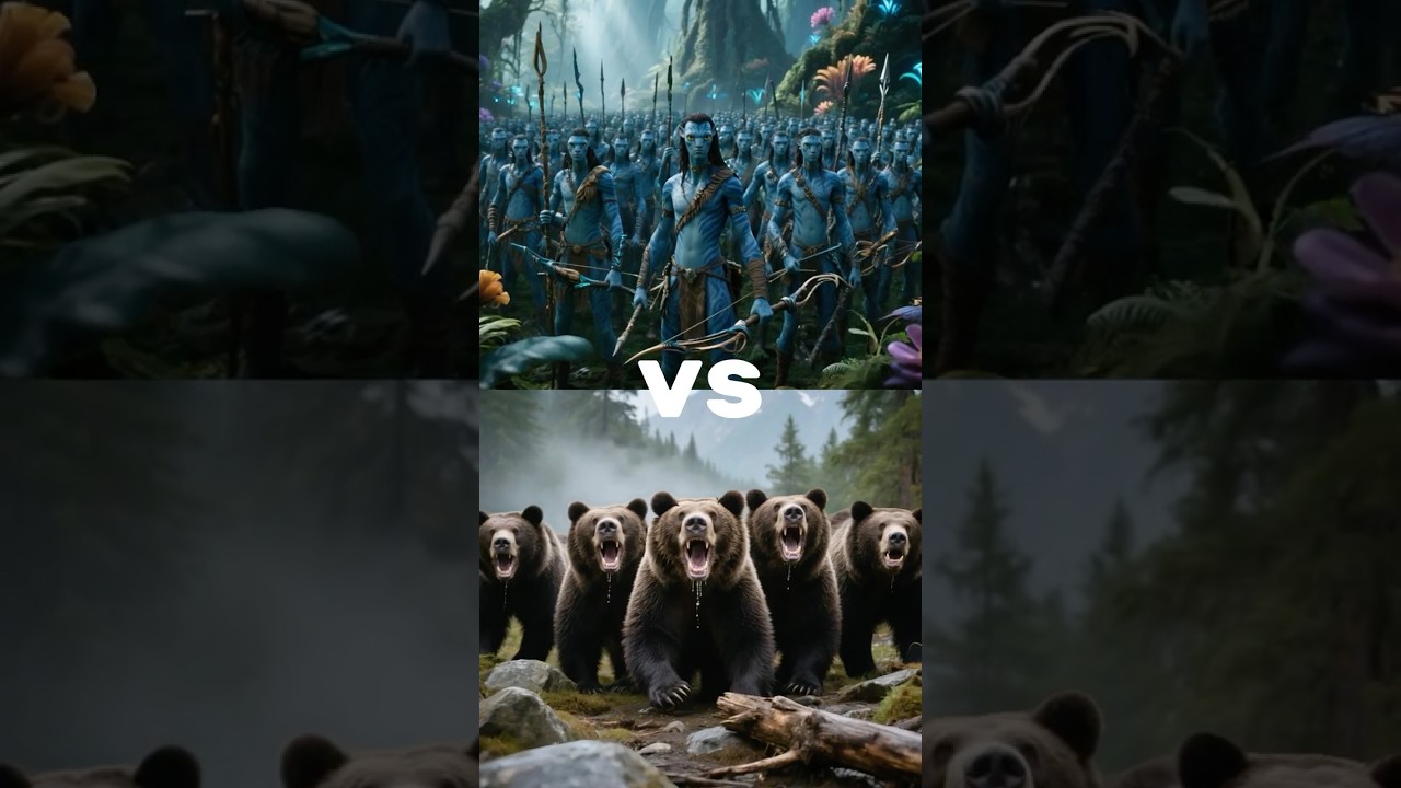 Avatar vs Bear ( Godzilla, King Kong, Yeti,  Lion, Tiger and more )