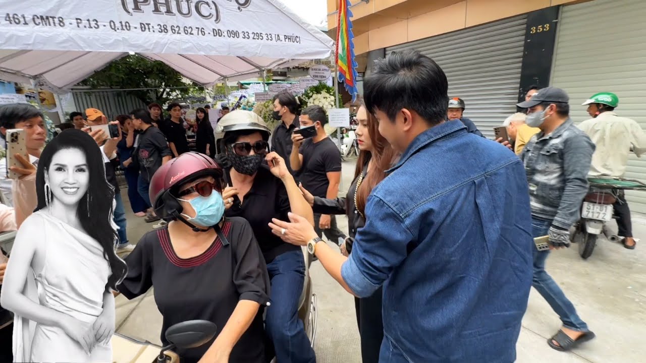 Phi Phụng, Hồ Bích Trâm, Phương Dung vội đến Tang lễ Ngọc Trinh (Mùi Ngò Gai) ôm nhau khóc nghẹn