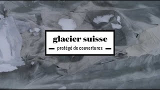 2 minutes d'un glacier suisse protégé par des couvertures pour ralentir sa fonte