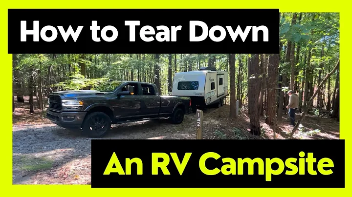 RV Travel Trailer Campsite Tear Down and Departure Checklist