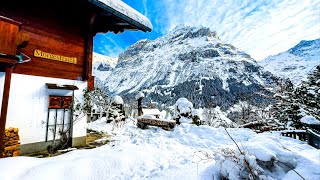 Прекрасный Зимний День В Гриндельвальде 🇨🇭 Швейцария 4K