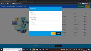 Contact us form in angular Crud