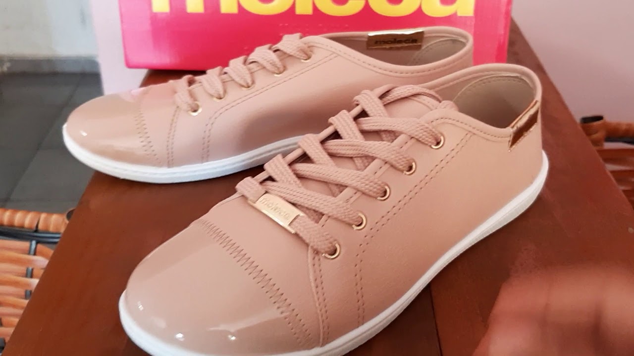 tenis moleca rosa bebe