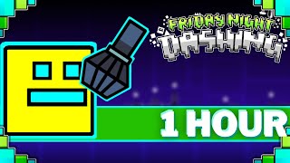 GEOMETRICAL DOMINATOR - FNF 1 HOUR Songs (VS Geometry Dash FNF Mod Friday Night Dashing Song)