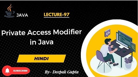 Core Java part97.Java Private Modifier Explained | Private Variables & Methods Made Easy