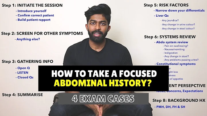 OSCE History Taking - FOCUSED ABDO History + 4 exam cases