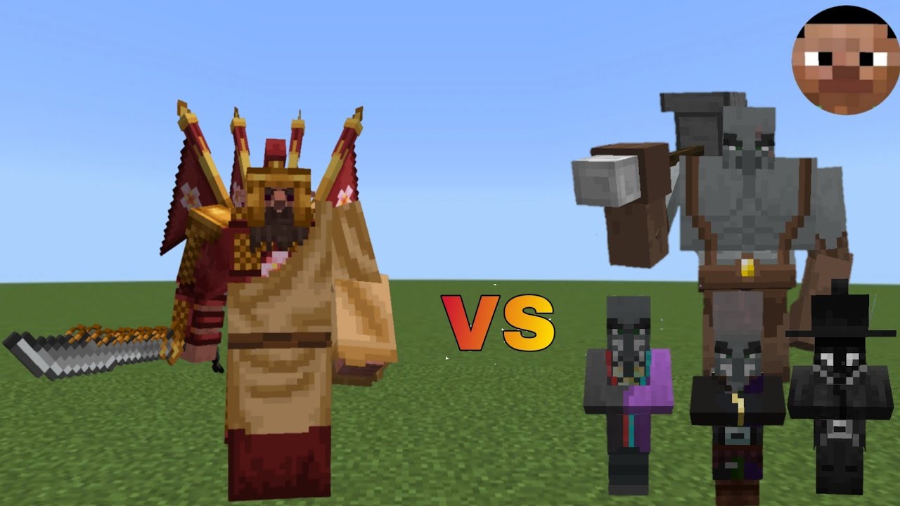 Tyrant of the Mountain Realm vs Illage and Respillaged | Minecraft Java | Mob Battle