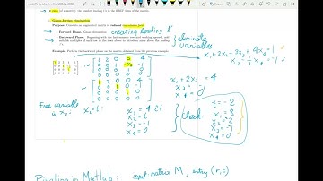 SFU MATH 232 Sec 2.2 RREF, Rank and Homogeneous  Systems