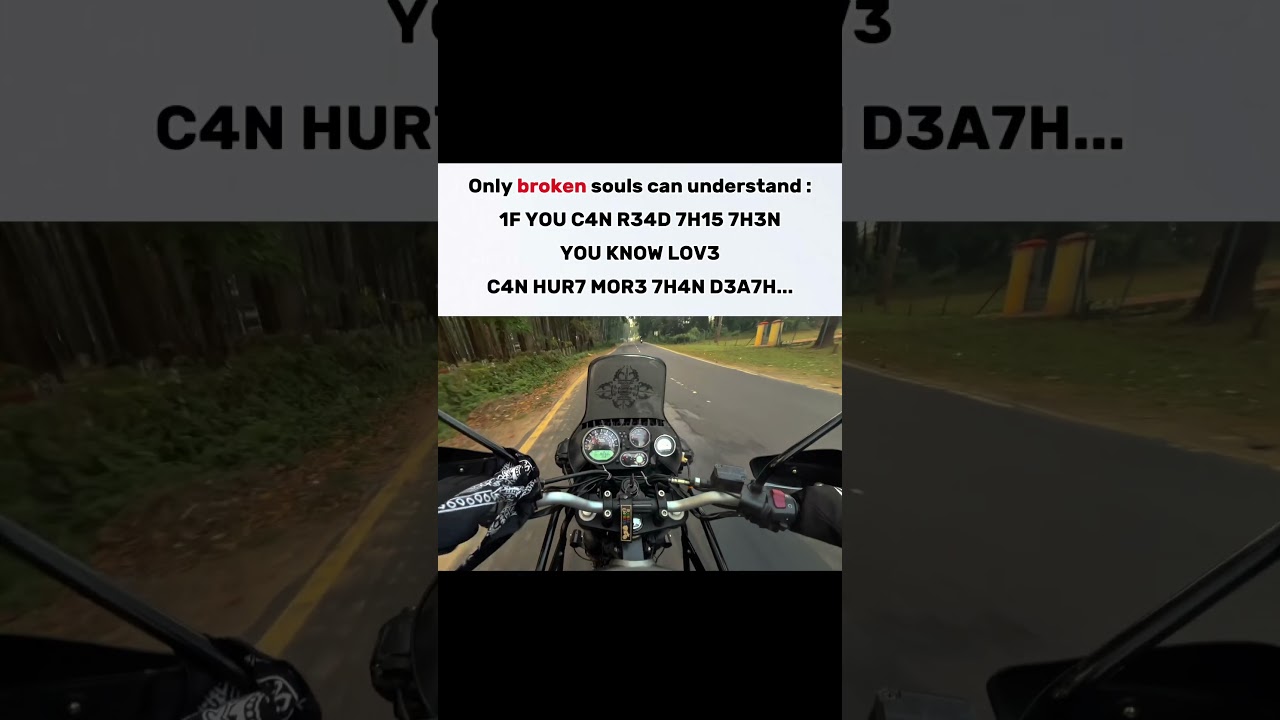 Only broken souls can read this 