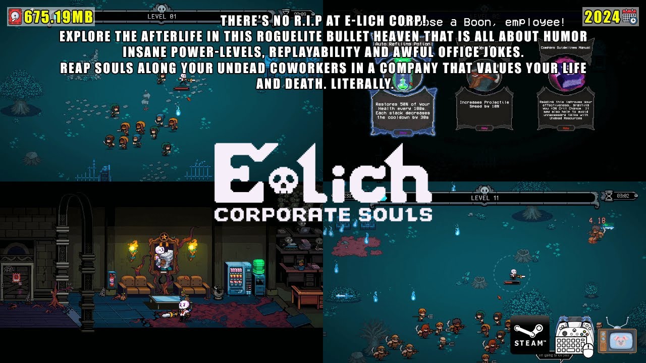 E-Lich Corporate Souls: [PC] -Explore the afterlife in this roguelike ...