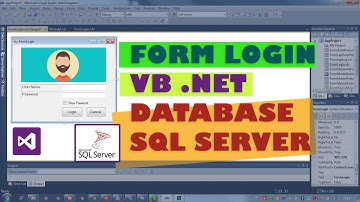 Membuat Form Login VB .NET Database SQL Server