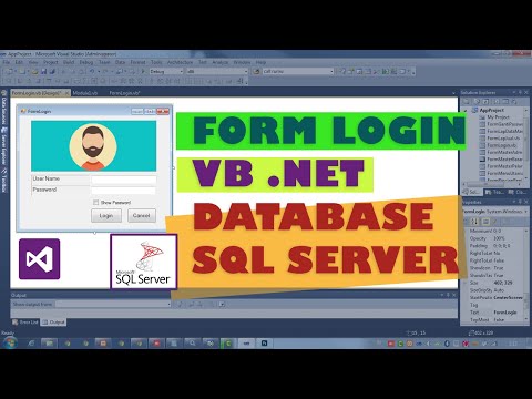 Membuat Form Login VB .NET Database SQL Server