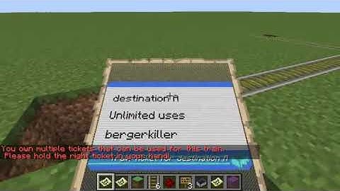 Train tickets early demonstration