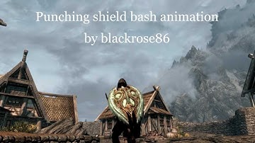 Punching shield bash animation