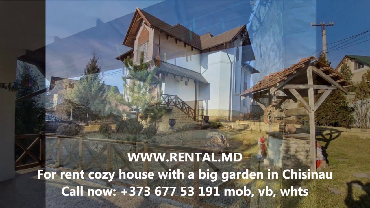 ID 1444 House for rent with a big garden in Chisinau YouTube