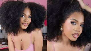 GAME CHANGER! NEW 4C EDGES KINKY CURLY WIG ft Unice Hair | Kashia Jabre