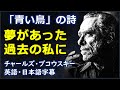 [英語モチベーション] 「青い鳥」の詩、夢があった過去の私に| Charles Bukowski | チャールズ・ブコウスキー|日本語字幕 | 英語字幕 |