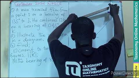 WASSCE September 2024 Question No. 3 of Section B || Bearings