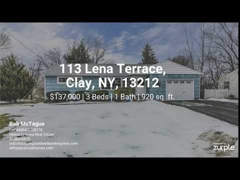 113 Lena Terrace, Clay, NY home video tour