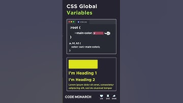 Master CSS Global Variables: Custom Properties Visualized! 🥰🔥#css #tipsandtricks #codemonarch