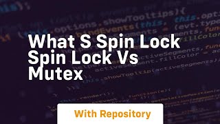 Celebrity What s spin lock spin lock vs mutex Profile