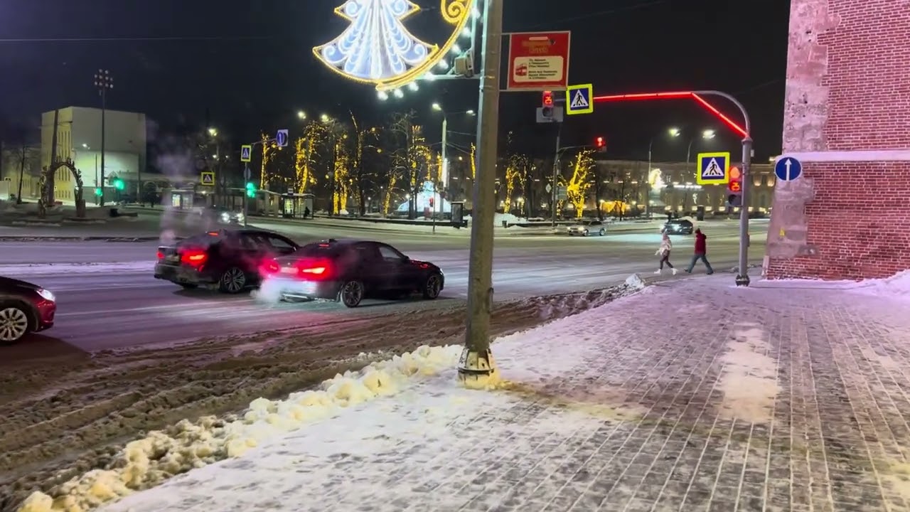 Прогулка по ночному Нижнему Новгороду на кануне Нового Года 2024!