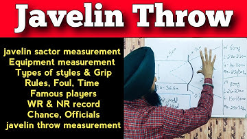 Rules of Javelin Throw in Hindi | Javelin Throw Measurement & Marking | Fundamental skill