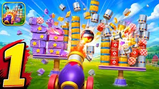 Stack Smash - Block 3D Puzzle | Gameplay Walkthrough | Part 1 | Cannon Game | Android & iOS | screenshot 2