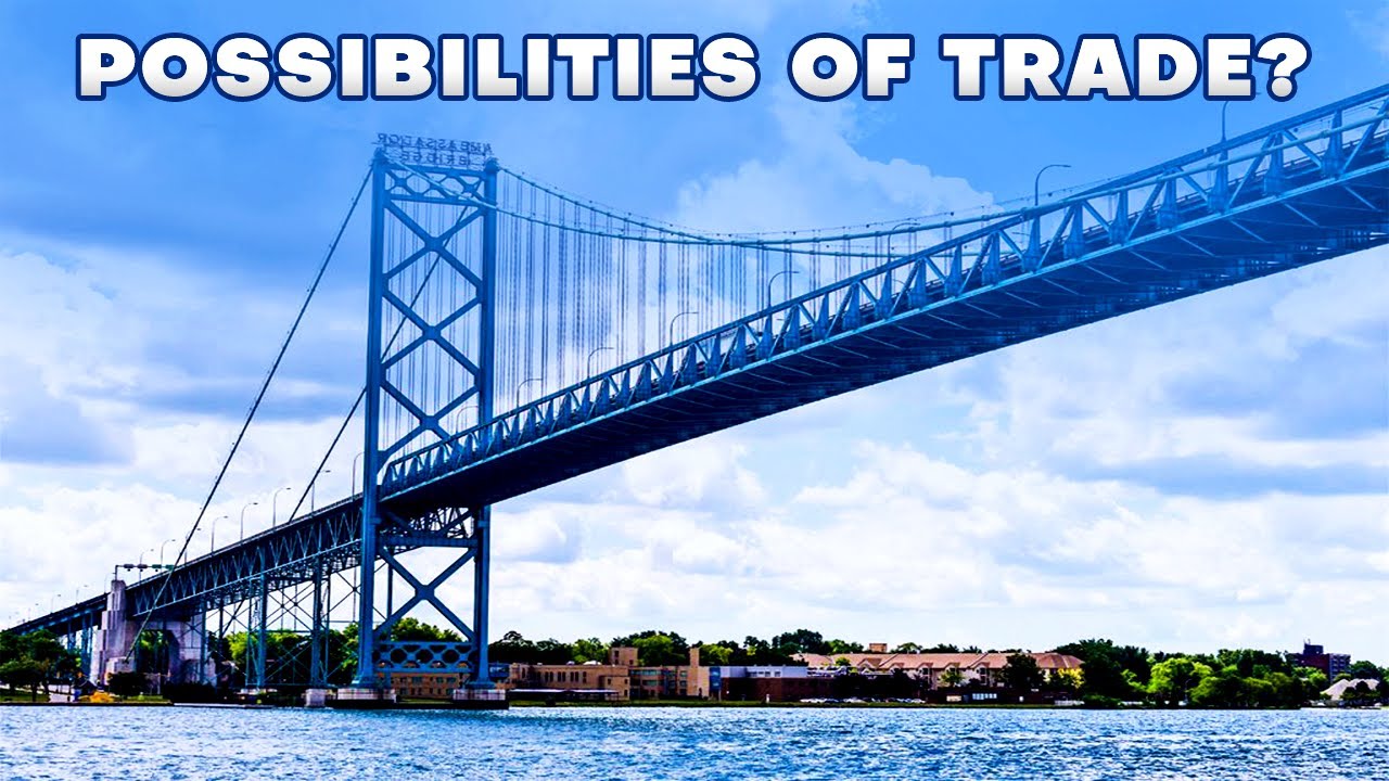 New $4 Billion Mega International Bridge Connecting US & Canada - YouTube