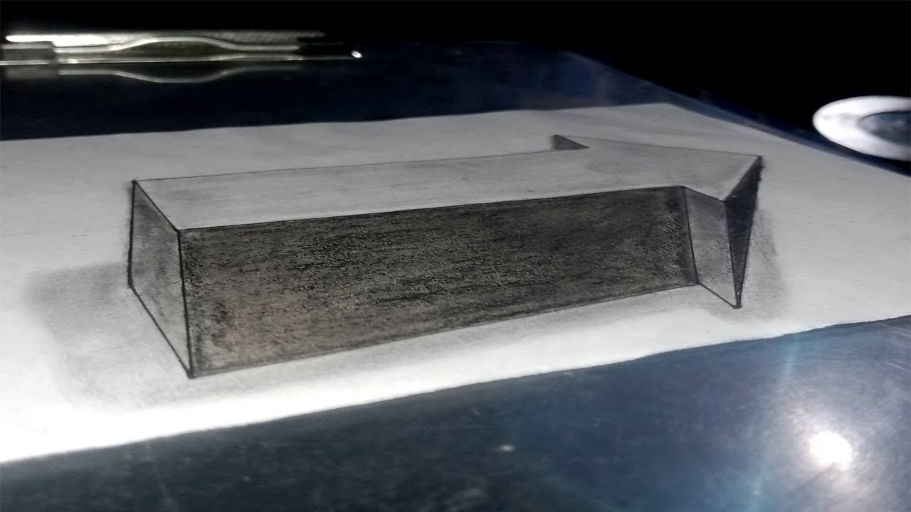 3D Drawing Arrow on paper | Optical Illusion on paper