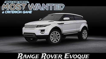 Range Rover Evoque || Rolling Stock || Need For Speed Most Wanted #rangerover #needforspeed #nfs